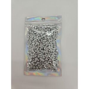SILVER RESIN 5MM Bulk Flatback Rhinestones Non Hotfix Bulk Lot SALE